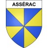 Assérac 44 ville sticker blason écusson autocollant adhésif