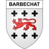 Stickers coat of arms Barbechat adhesive sticker