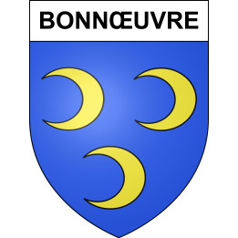 Pegatinas escudo de armas de Bonnœuvre adhesivo de la etiqueta engomada