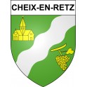 Cheix-en-Retz 44 ville sticker blason écusson autocollant adhésif