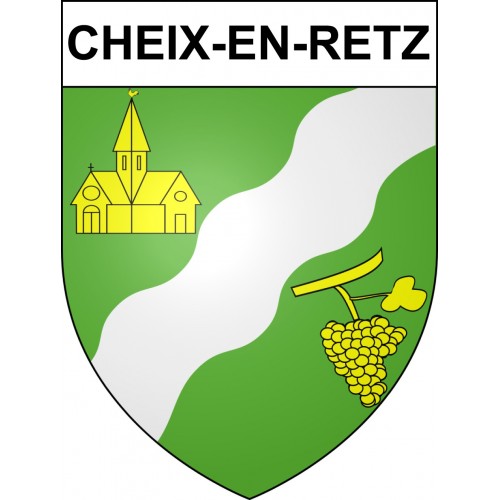 Cheix-en-Retz Sticker wappen, gelsenkirchen, augsburg, klebender aufkleber