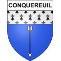 Stickers coat of arms Conquereuil adhesive sticker