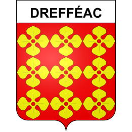 Drefféac 44 ville sticker blason écusson autocollant adhésif