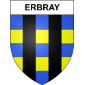 Pegatinas escudo de armas de Erbray adhesivo de la etiqueta engomada