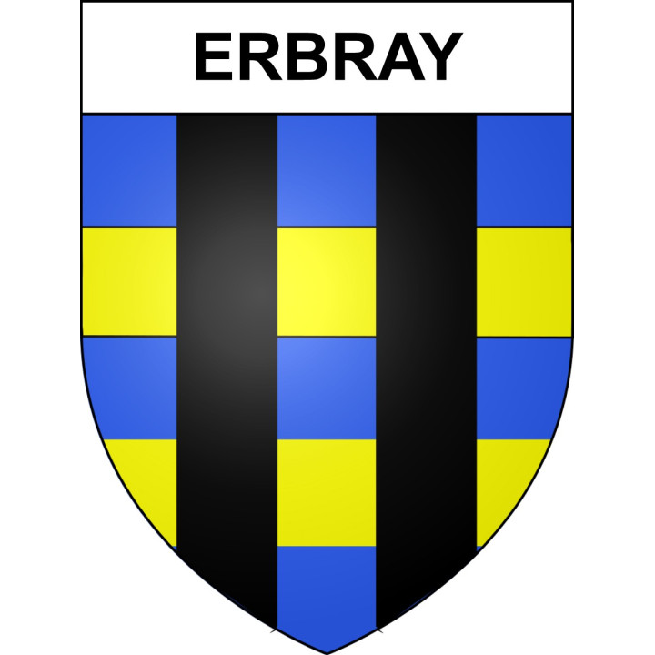 Pegatinas escudo de armas de Erbray adhesivo de la etiqueta engomada