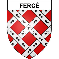 Pegatinas escudo de armas de Fercé adhesivo de la etiqueta engomada