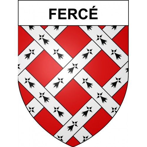 Fercé 44 ville sticker blason écusson autocollant adhésif