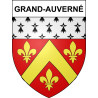 Pegatinas escudo de armas de Grand-Auverné adhesivo de la etiqueta engomada