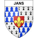 Pegatinas escudo de armas de Jans adhesivo de la etiqueta engomada