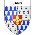 Pegatinas escudo de armas de Jans adhesivo de la etiqueta engomada
