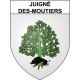Pegatinas escudo de armas de Juigné-des-Moutiers adhesivo de la etiqueta engomada