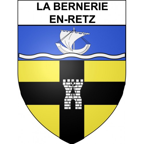 La Bernerie-en-Retz Sticker wappen, gelsenkirchen, augsburg, klebender aufkleber