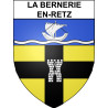 Pegatinas escudo de armas de La Bernerie-en-Retz adhesivo de la etiqueta engomada