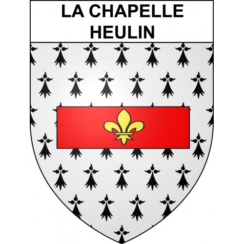 La Chapelle-Heulin 44 ville sticker blason écusson autocollant adhésif