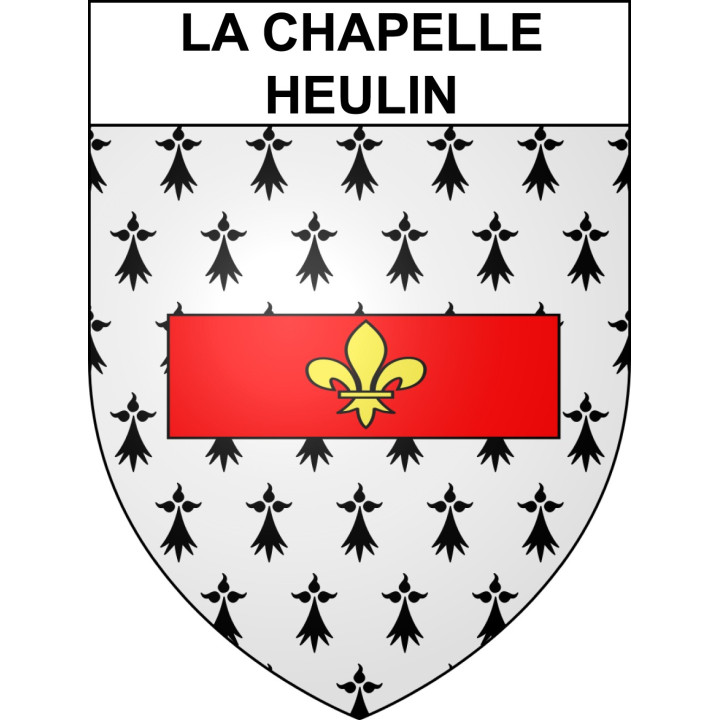 La Chapelle-Heulin 44 ville sticker blason écusson autocollant adhésif