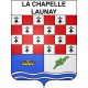 Pegatinas escudo de armas de La Chapelle-Launay adhesivo de la etiqueta engomada