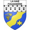 Pegatinas escudo de armas de La Haie-Fouassière adhesivo de la etiqueta engomada