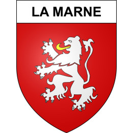 Pegatinas escudo de armas de La Marne adhesivo de la etiqueta engomada