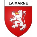 La Marne 44 ville sticker blason écusson autocollant adhésif