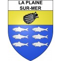 La Plaine-sur-Mer 44 ville sticker blason écusson autocollant adhésif