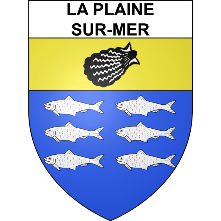 La Plaine-sur-Mer Sticker wappen, gelsenkirchen, augsburg, klebender aufkleber