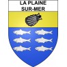 La Plaine-sur-Mer 44 ville sticker blason écusson autocollant adhésif