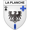Pegatinas escudo de armas de La Planche adhesivo de la etiqueta engomada