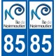 85 Île de Noirmoutier autocollant plaque sticker