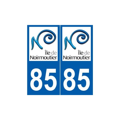 85 Île de Noirmoutier autocollant plaque sticker
