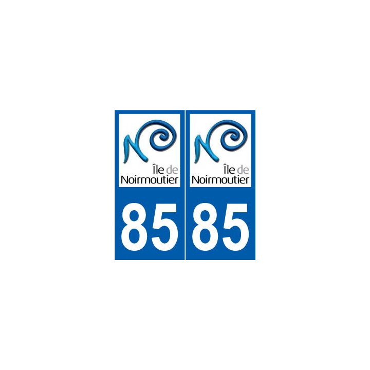85 Île de Noirmoutier autocollant plaque sticker