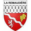 Pegatinas escudo de armas de La Remaudière adhesivo de la etiqueta engomada