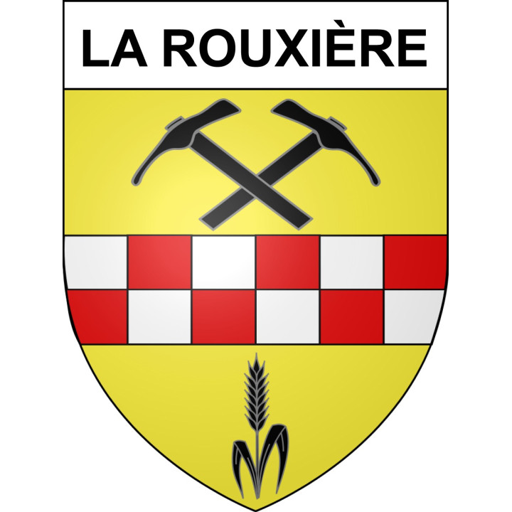 La Rouxière Sticker wappen, gelsenkirchen, augsburg, klebender aufkleber
