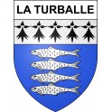 Stickers coat of arms La Turballe adhesive sticker