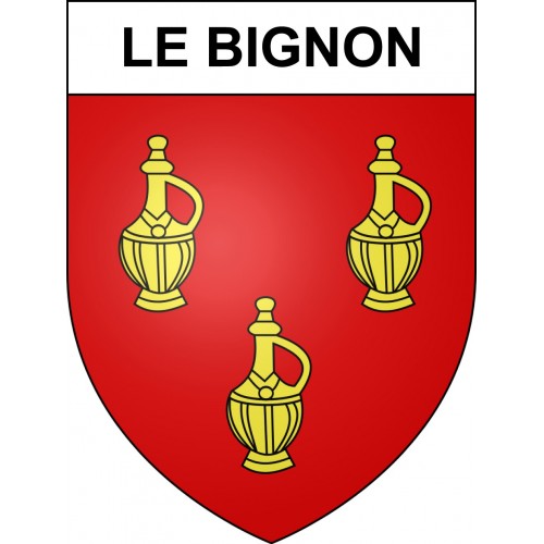 Le Bignon 44 ville sticker blason écusson autocollant adhésif