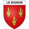 Le Bignon 44 ville sticker blason écusson autocollant adhésif