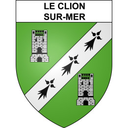 Le Clion-sur-Mer 44 ville sticker blason écusson autocollant adhésif