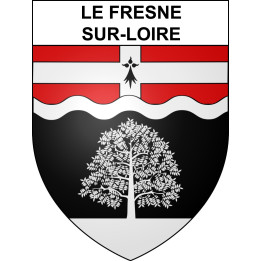 Le Fresne-sur-Loire Sticker wappen, gelsenkirchen, augsburg, klebender aufkleber