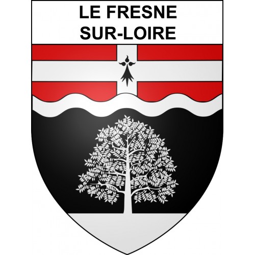 Pegatinas escudo de armas de Le Fresne-sur-Loire adhesivo de la etiqueta engomada