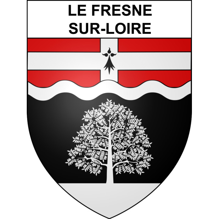 Le Fresne-sur-Loire 44 ville sticker blason écusson autocollant adhésif