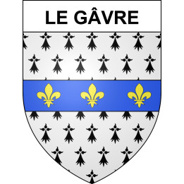 Pegatinas escudo de armas de Le Gâvre adhesivo de la etiqueta engomada