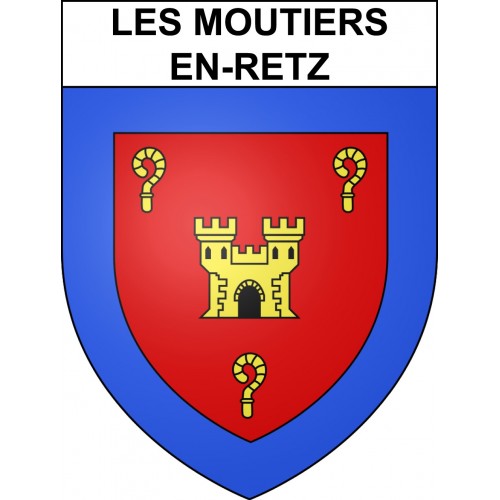 Adesivi stemma Les Moutiers-en-Retz adesivo