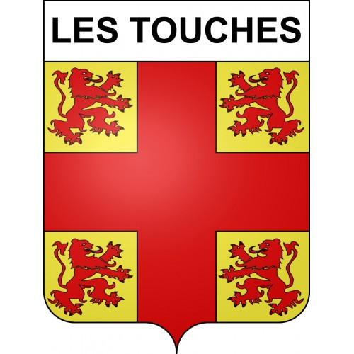 Stickers coat of arms Les Touches adhesive sticker