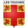 Les Touches Sticker wappen, gelsenkirchen, augsburg, klebender aufkleber