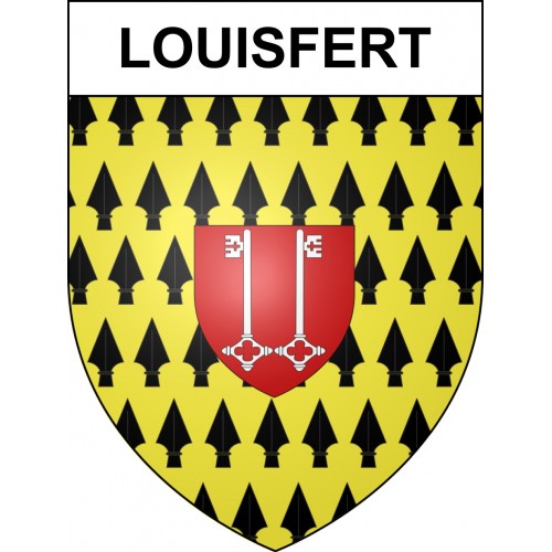 Louisfert 44 ville sticker blason écusson autocollant adhésif