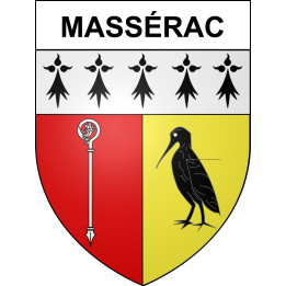 Massérac 44 ville sticker blason écusson autocollant adhésif