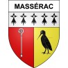 Massérac Sticker wappen, gelsenkirchen, augsburg, klebender aufkleber