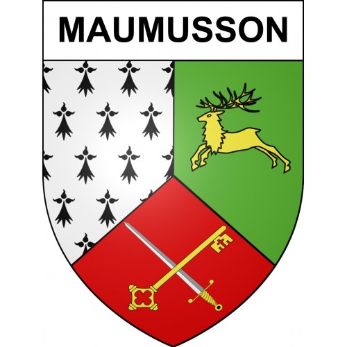 Maumusson 44 ville sticker blason écusson autocollant adhésif
