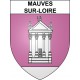 Mauves-sur-Loire 44 ville sticker blason écusson autocollant adhésif