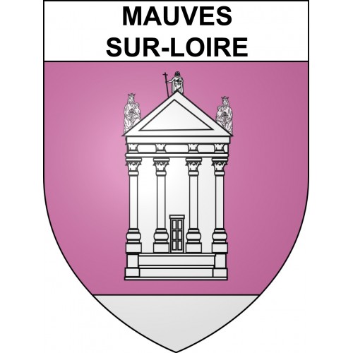 Pegatinas escudo de armas de Mauves-sur-Loire adhesivo de la etiqueta engomada