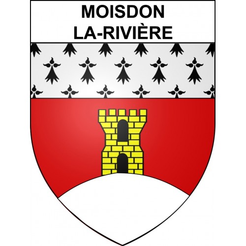 Stickers coat of arms Moisdon-la-Rivière adhesive sticker